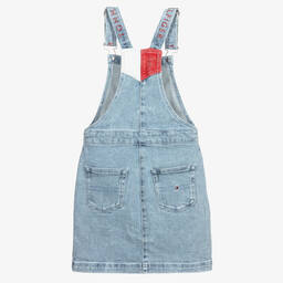 Tommy Hilfiger-Синее джинсовое платье на бретелях для подростков | Childrensalon Outlet