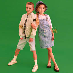 Tommy Hilfiger-Синее джинсовое платье на бретелях для подростков | Childrensalon Outlet