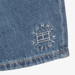 Tommy Hilfiger-شورت تينز ولادي قطن دنيم لون أزرق | Childrensalon Outlet