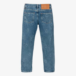 Tommy Hilfiger-Teen Blue Denim Miffy Straight-Leg Jeans | Childrensalon Outlet
