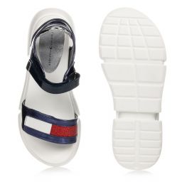 Tommy Hilfiger-Teen Blue Logo Sandals | Childrensalon Outlet
