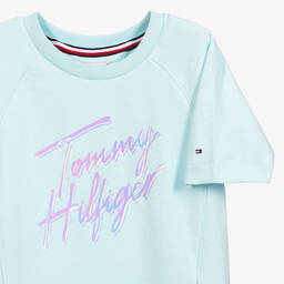 Tommy Hilfiger-Teen Blue T-Shirt Logo Dress | Childrensalon Outlet