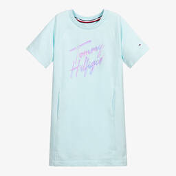 Tommy Hilfiger-Teen Blue T-Shirt Logo Dress | Childrensalon Outlet