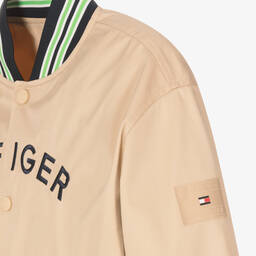 Tommy Hilfiger-Бежевая куртка-бомбер | Childrensalon Outlet