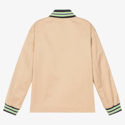 Tommy Hilfiger-Бежевая куртка-бомбер | Childrensalon Outlet