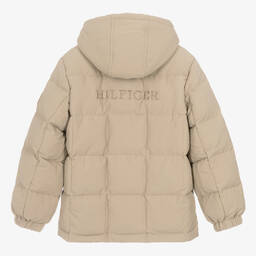 Tommy Hilfiger-جاكيت مبطن لون بيج تينز ولادي | Childrensalon Outlet