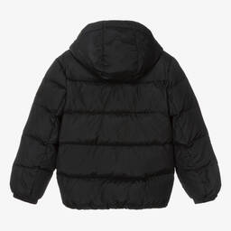 Tommy Hilfiger-Teen Boys Black Down Padded Jacket | Childrensalon Outlet