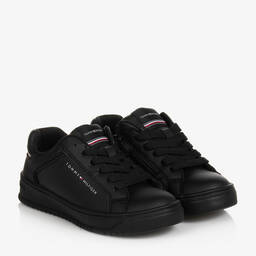 Tommy Hilfiger-Черные кроссовки из искусственной кожи | Childrensalon Outlet