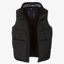 Tommy Hilfiger-Черный пуховый жилет для подростков | Childrensalon Outlet