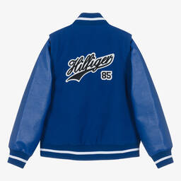 Tommy Hilfiger-جاكيت بومبر لون أزرق للمراهقين | Childrensalon Outlet