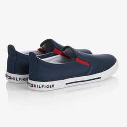Tommy Hilfiger-Синие парусиновые кроссовки для мальчиков-подростков | Childrensalon Outlet