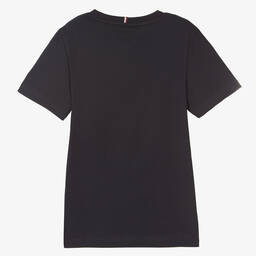 Tommy Hilfiger-Синяя хлопковая футболка | Childrensalon Outlet