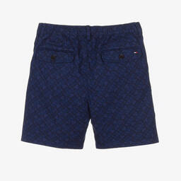 Tommy Hilfiger-شورت تينز ولادي قطن جيرسي لون كحلي | Childrensalon Outlet