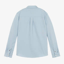 Tommy Hilfiger-قميص قطن بيكيه لون أزرق فاتح للمراهقين | Childrensalon Outlet