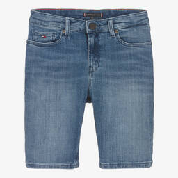 Tommy Hilfiger-Синие узкие джинсовые шорты | Childrensalon Outlet