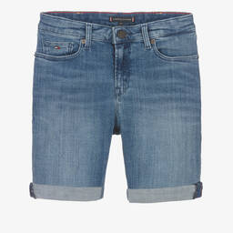Tommy Hilfiger-Синие узкие джинсовые шорты | Childrensalon Outlet