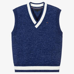 Tommy Hilfiger-Синяя спортивная трикотажная майка | Childrensalon Outlet