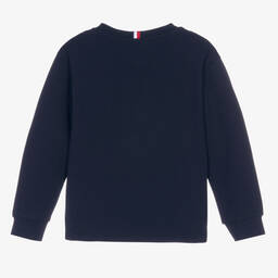 Tommy Hilfiger-Teen Boys Blue Logo Sweatshirt | Childrensalon Outlet