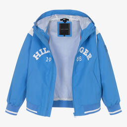 Tommy Hilfiger-Teen Boys Blue Monotype Bomber Jacket | Childrensalon Outlet