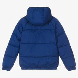 Tommy Hilfiger-Teen Boys Blue Puffer Jacket | Childrensalon Outlet
