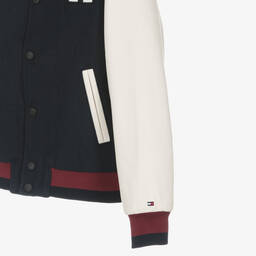 Tommy Hilfiger-Teen Boys Blue Varsity Baseball Jacket | Childrensalon Outlet