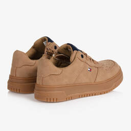 Tommy Hilfiger-Teen Boys Brown Trainers | Childrensalon Outlet