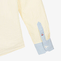 Tommy Hilfiger-Teen Boys Colourblock Striped Cotton Shirt | Childrensalon Outlet