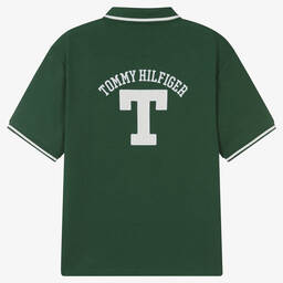 Tommy Hilfiger-Зеленая рубашка поло из хлопка | Childrensalon Outlet