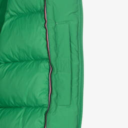 Tommy Hilfiger-Зеленый пуховый жилет с нашивкой-флагом | Childrensalon Outlet