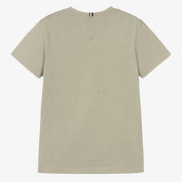 Tommy Hilfiger-Teen Boys Green Logo T-Shirt | Childrensalon Outlet