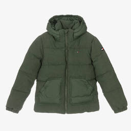 Tommy Hilfiger-Зеленый пуховик для подростков | Childrensalon Outlet
