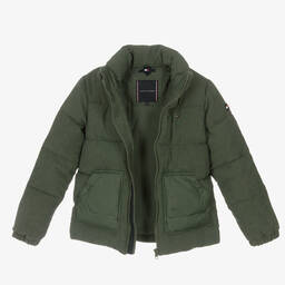 Tommy Hilfiger-Зеленый пуховик для подростков | Childrensalon Outlet