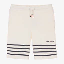 Tommy Hilfiger-Кремовые шорты в синюю полоску | Childrensalon Outlet