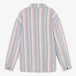 Tommy Hilfiger-Teen Boys Multi-Stripe Oxford Cotton Shirt | Childrensalon Outlet