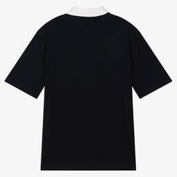 Tommy Hilfiger-Синяя рубашка поло из джерси | Childrensalon Outlet