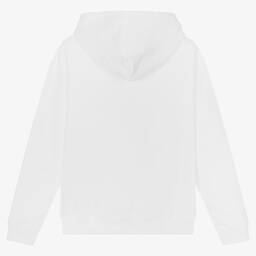 Tommy Hilfiger-توب هودي تينز ولادي قطن لون أبيض | Childrensalon Outlet
