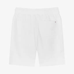 Tommy Hilfiger-شورت تينز ولادي قطن جيرسي لون أبيض | Childrensalon Outlet