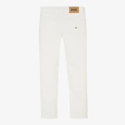 Tommy Hilfiger-Белые зауженные джинсы Scanton | Childrensalon Outlet