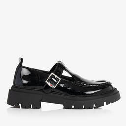 Tommy Hilfiger-Teen Girls Black Platform Loafers | Childrensalon Outlet
