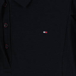 Tommy Hilfiger-فستان تينز بناتي قطن عضوي جيرسي لون كحلي | Childrensalon Outlet