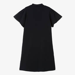 Tommy Hilfiger-فستان تينز بناتي قطن عضوي جيرسي لون كحلي | Childrensalon Outlet