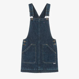 Tommy Hilfiger-Teen Girls Blue Denim Dungaree Dress | Childrensalon Outlet