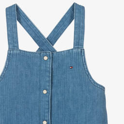 Tommy Hilfiger-Teen Girls Blue Denim Pinafore Dress | Childrensalon Outlet