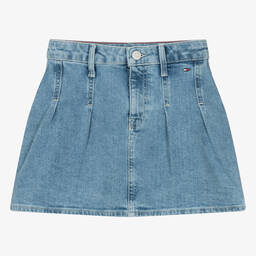 Tommy Hilfiger-Teen Girls Blue Denim Skirt | Childrensalon Outlet