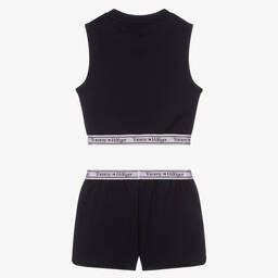Tommy Hilfiger-Синий топ и шорты из джерси | Childrensalon Outlet