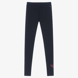 Tommy Hilfiger-Teen Girls Blue Logo Leggings | Childrensalon Outlet