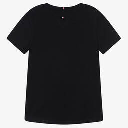 Tommy Hilfiger-Teen Girls Blue Logo T-Shirt | Childrensalon Outlet
