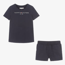 Tommy Hilfiger-Синий топ и шорты для девочек-подростков | Childrensalon Outlet