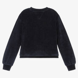 Tommy Hilfiger-Синий велюровый свитер | Childrensalon Outlet