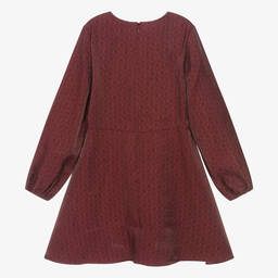 Tommy Hilfiger-Teen Girls Burgundy Red Ruffle Dress | Childrensalon Outlet